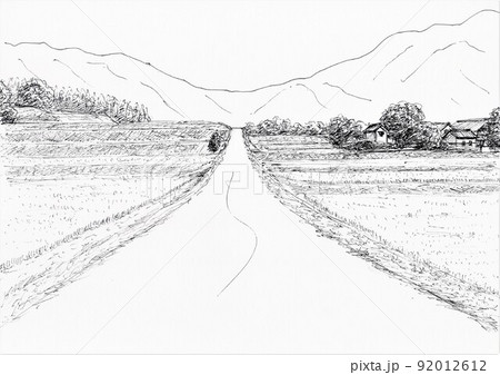 風景画 風景 ペン画 スケッチのイラスト素材 - PIXTA