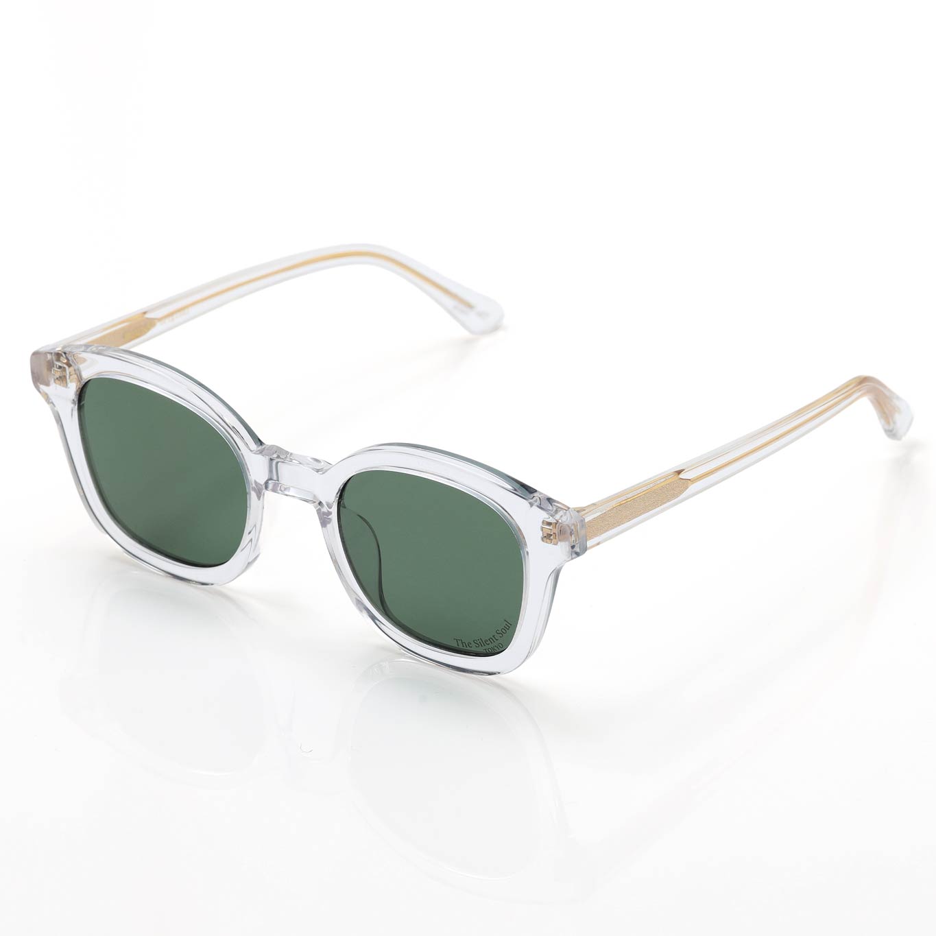 TSS SQUARE CLEAR FRAME GREEN LENS – The Silent Soul