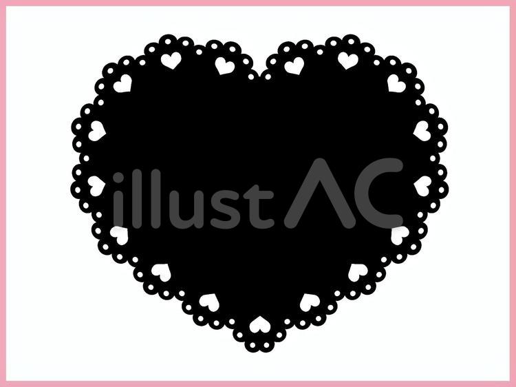 キンブレシート素材 ハートイラスト - No: 2402665｜無料イラスト