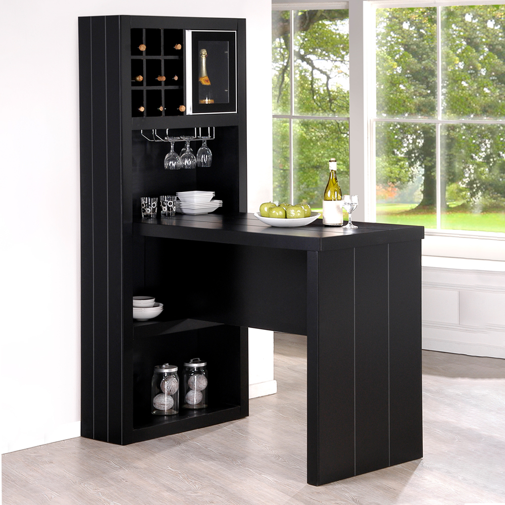 Bar Counter; (80.5x143x198)cm, Black - T&C