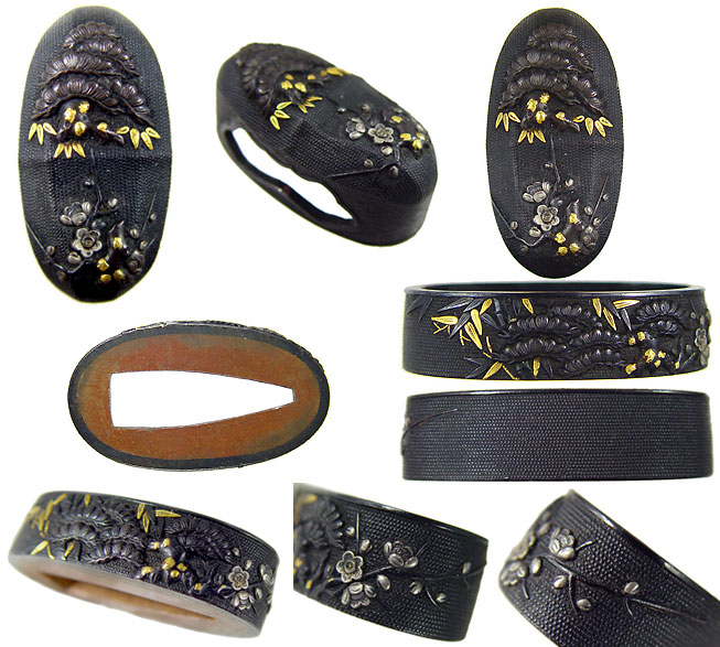 日本刀の縁頭・松竹梅｜日本刀・刀剣 販売専門店・東京【十拳】