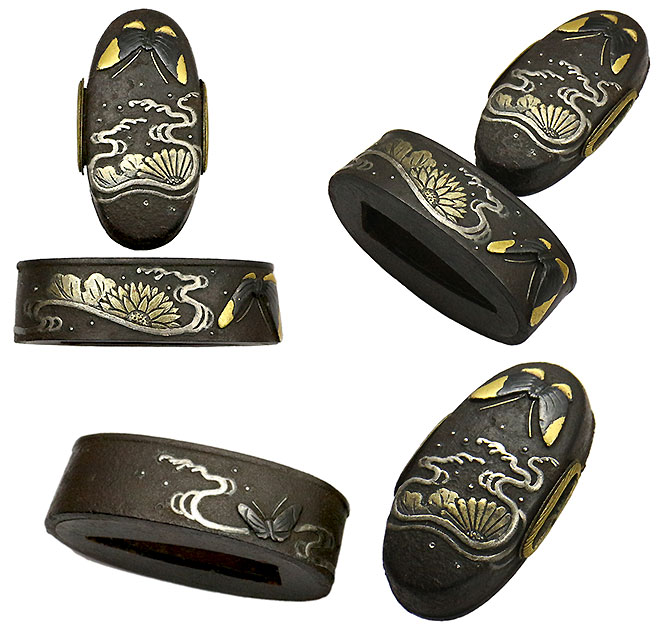 日本刀の縁頭・菊水蝶｜日本刀・刀剣販売専門・東京【十拳-TOKKA-】