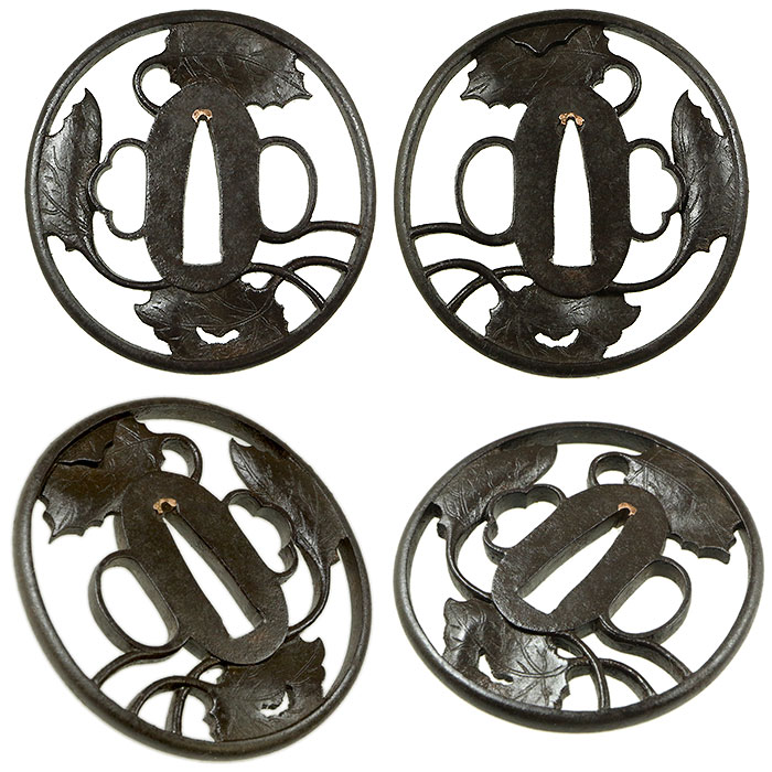 日本刀の鍔｜水草透し｜日本刀・刀剣販売店・東京【十拳】