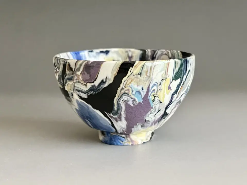 森青史 灼陽五窯 備前 割山椒 足付 向付 五客 小鉢 懐石 会席 和食器