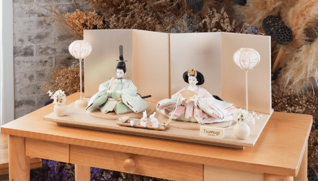 親王飾り「雫」 | つむぎ 親王飾り | 人形の東玉