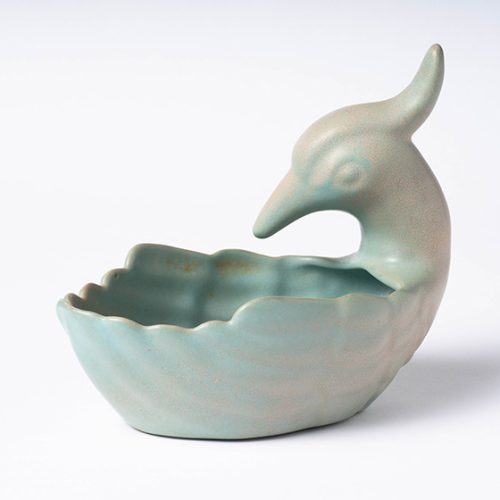 汝窯 青磁鳥形筆洗 – Ru ware Brush Wash with Birds | 陶磁オンライン