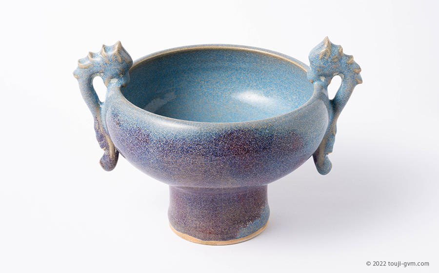 中国古美術 清時代鈞窯釉酒盃 XG2-69 中国古美術 清時代鈞窯釉酒盃 XG2