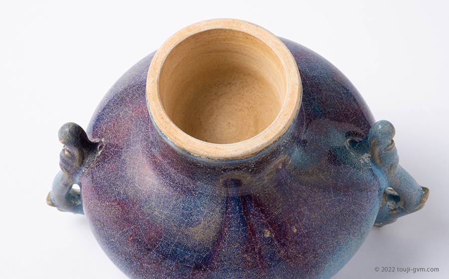 中国古美術 宋・鈞窯 紫紅釉 三足洗 壺 茶道具 古陶磁 骨董