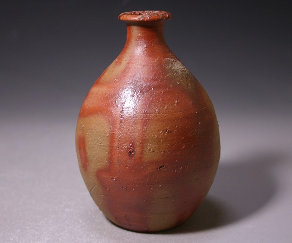 藤原 啓 作 「備前緋襷徳利」 ～備前焼専門卸小売店 川口陶楽苑～