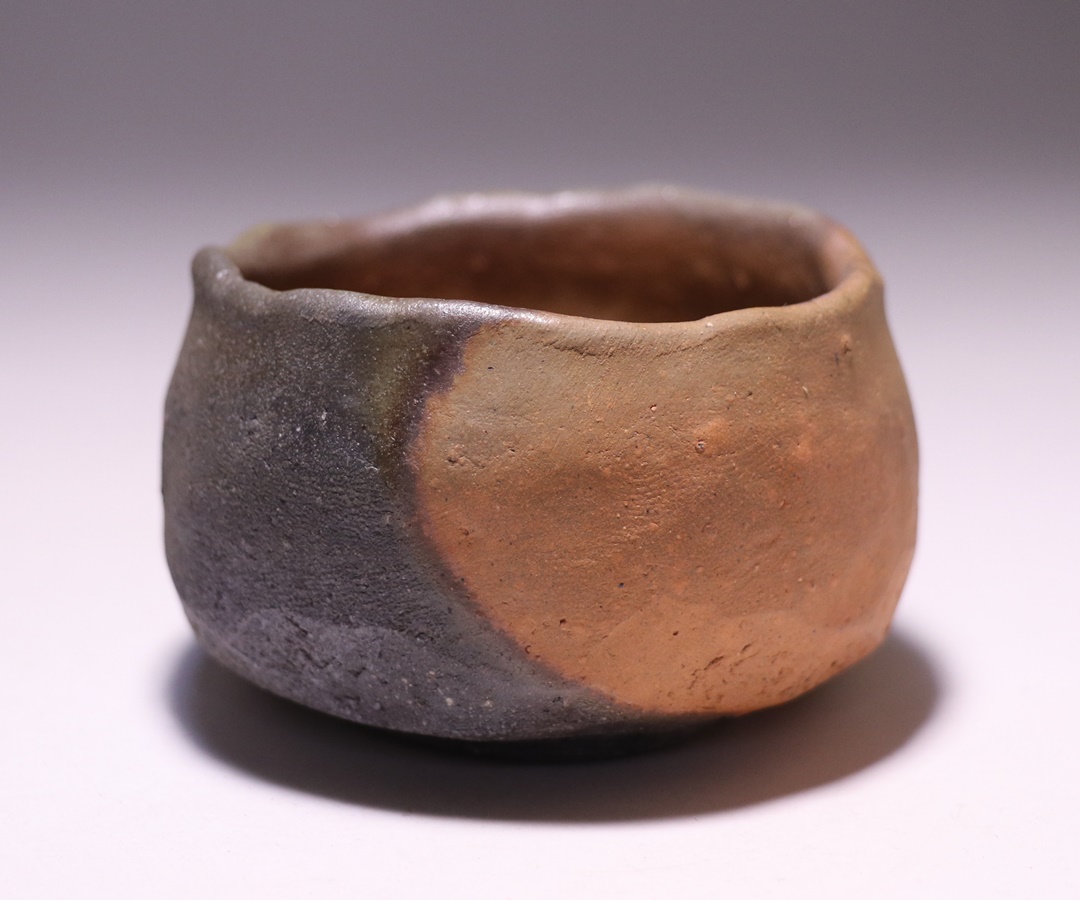 高力芳照 作 「備前玄襷赤酒呑」 ～備前焼専門卸小売店 川口陶楽苑～