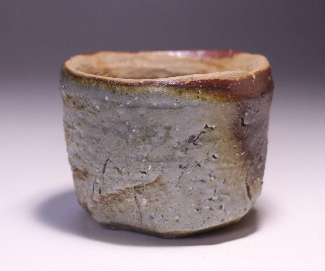 原田拾六 作 「備前火襷ぐい呑」 ～備前焼専門卸小売店 川口陶楽苑～