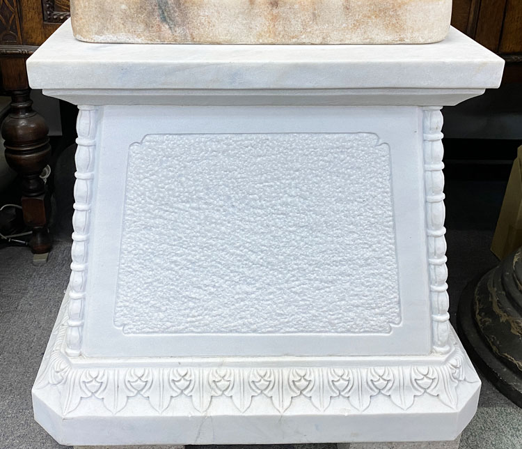 楽天市場】天然大理石 台座 コラム 飾り台 置台 花台 ポール 高さ約