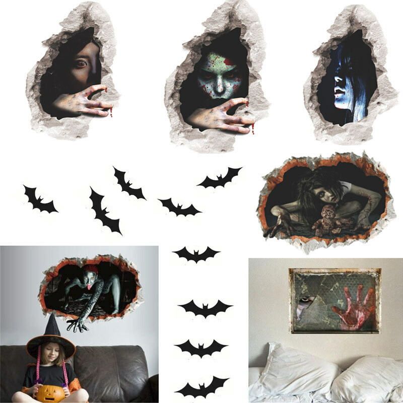 楽天市場】3Dウォールステッカー 血まみれ幽霊 ハロウィン 人形 女の子