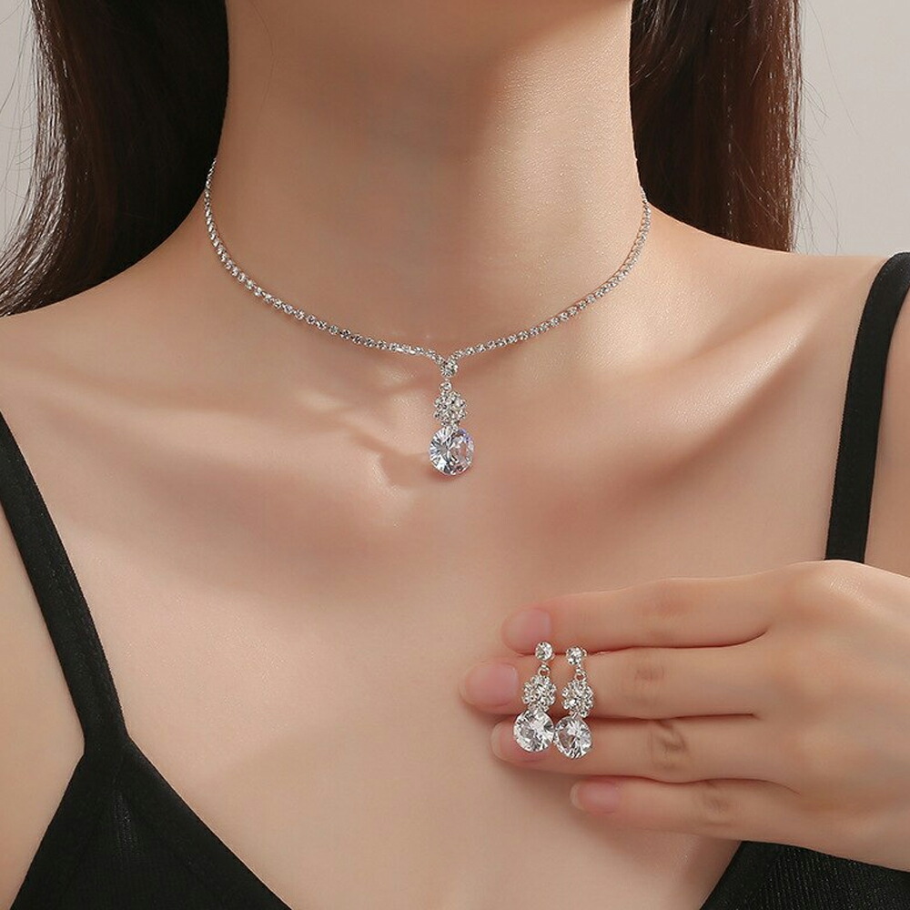 楽天市場】フラワービッグウエディングジュエリーセット（ピアス