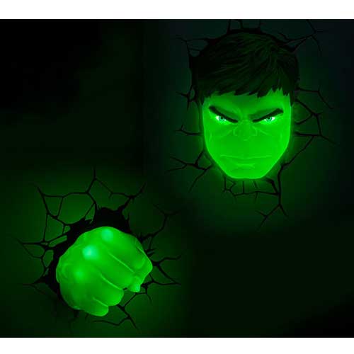 楽天市場】Hulk Face & Fist SET 3D Deco Light ハルク 3Dデコライト