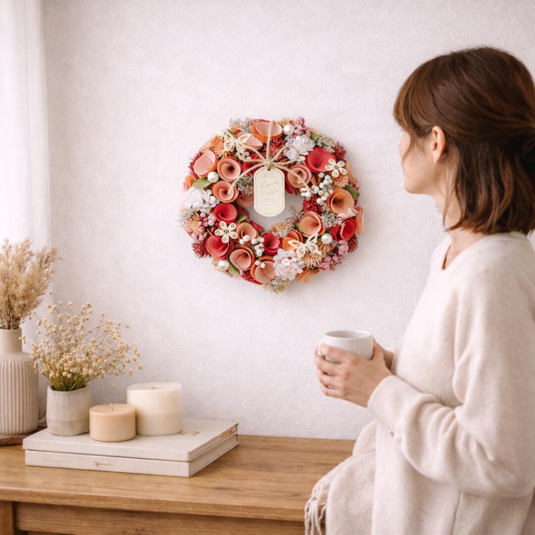 楽天市場】【季節を楽しむ】 春 リース ドライフラワー Mサイズ