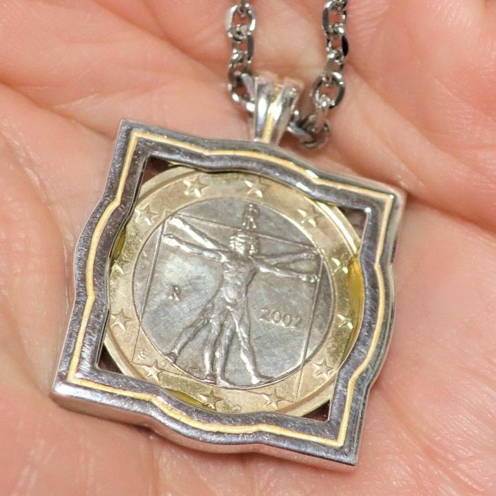 楽天市場】レオナルド・ダ・ヴィンチ コイン ネックレス/ペンダント