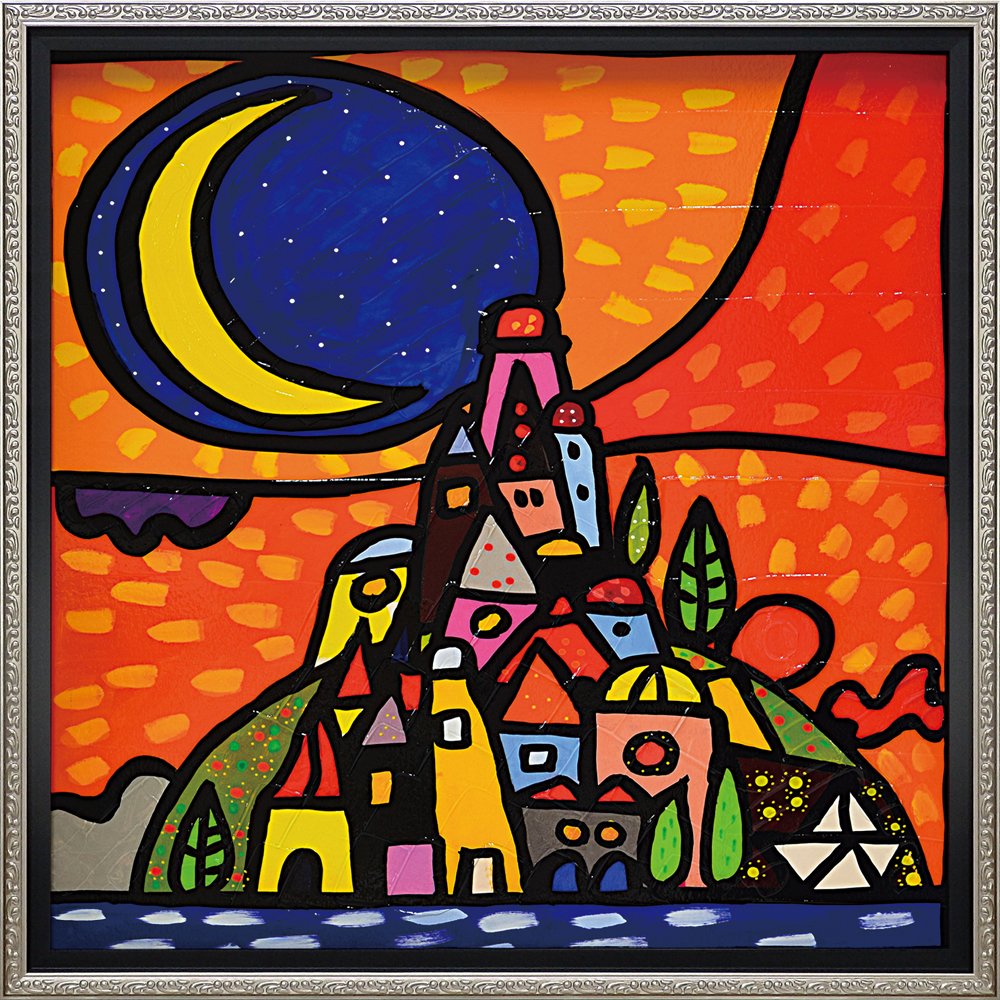 楽天市場】絵画 ウォーラス「ルーナ スッラ コリーナ（Lサイズ