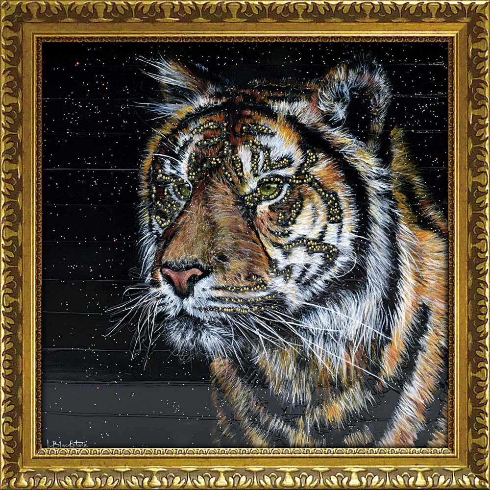 楽天市場】絵画 ルーシー ブラックストーン スマトラ タイガー