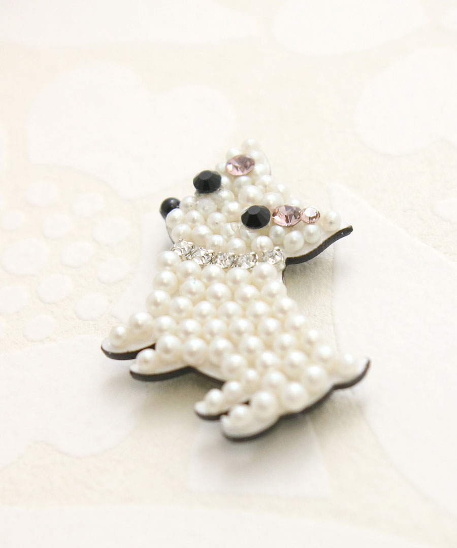 楽天市場】ブローチ マグネット チワワ 犬 ドッグ パール 動物 可愛い