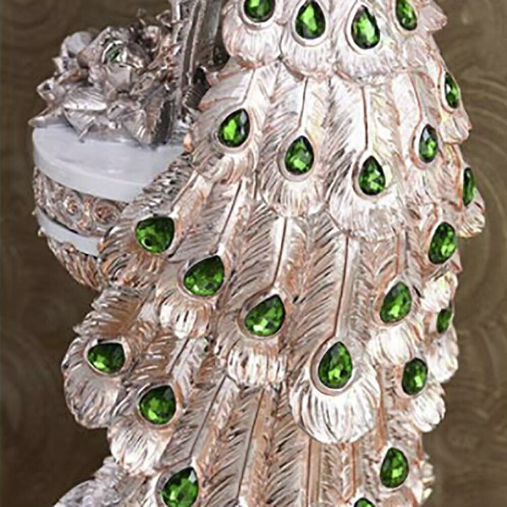 楽天市場】スーパーセール10％OFF 9/11終了 【人気商品】置物 孔雀 白