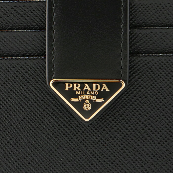 楽天市場】プラダ PRADA 財布 二つ折り 三角ロゴ サフィアーノ タブ