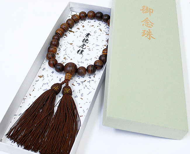 楽天市場】【略式念珠】【男性用数珠】素挽虎檀〔すびきこたん〕22珠