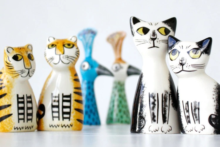 楽天市場】【人気】 ハンナターナー ソルト&ペッパー キャット 黒白 15