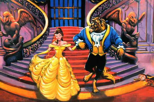 楽天市場】ディズニー「美女と野獣(W)」展示用フック付 限定1500部