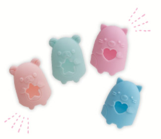 楽天市場】リラックマの形の指サック Mサイズ 4個入 内径14mm×約24mm