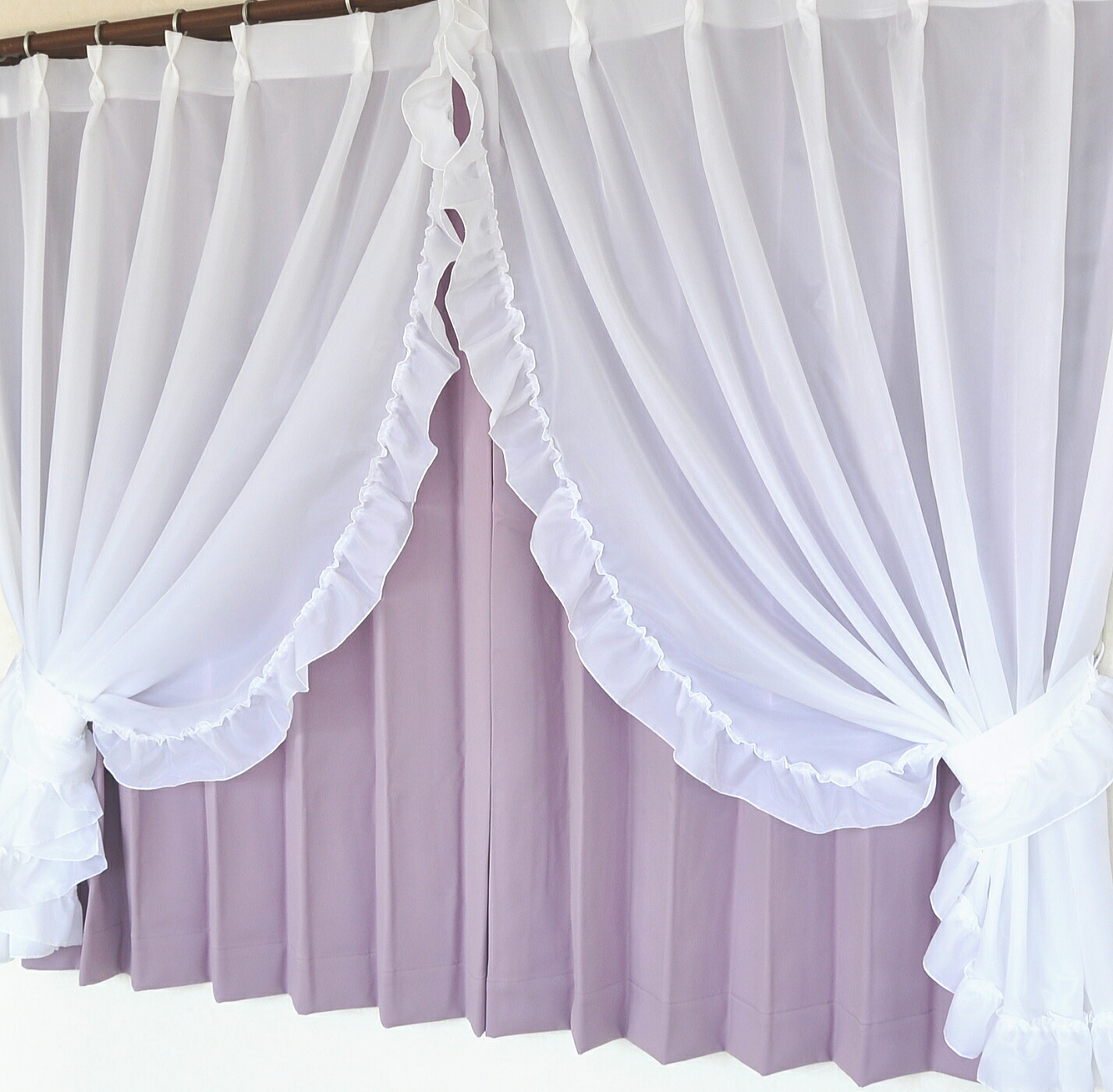 楽天市場】【お姫様カーテン】日本製 センタークロス レースカーテン2