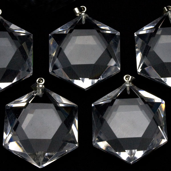 楽天市場】【ペンダント】六芒星 水晶 (養晶) 約30mm 【パワーストーン