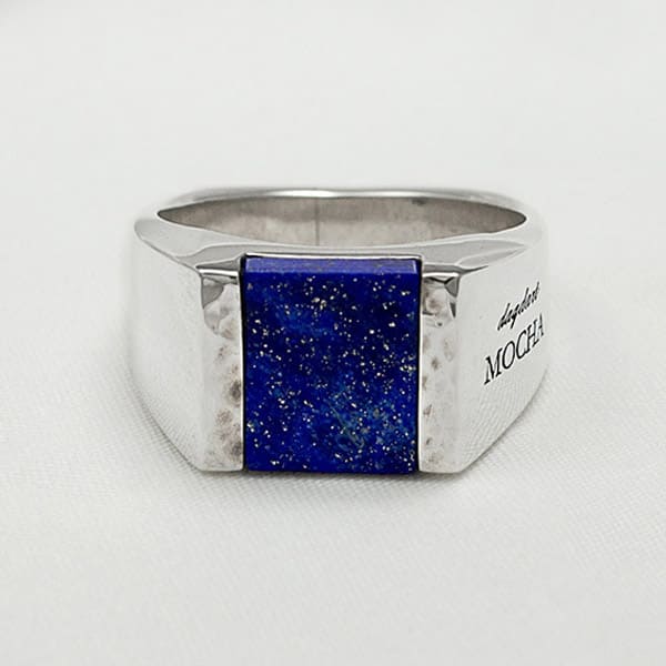 楽天市場】ラピスラズリ シルバー 指輪 リング 925 名入れ 刻印 メンズ