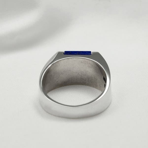 楽天市場】ラピスラズリ シルバー 指輪 リング 925 名入れ 刻印 メンズ
