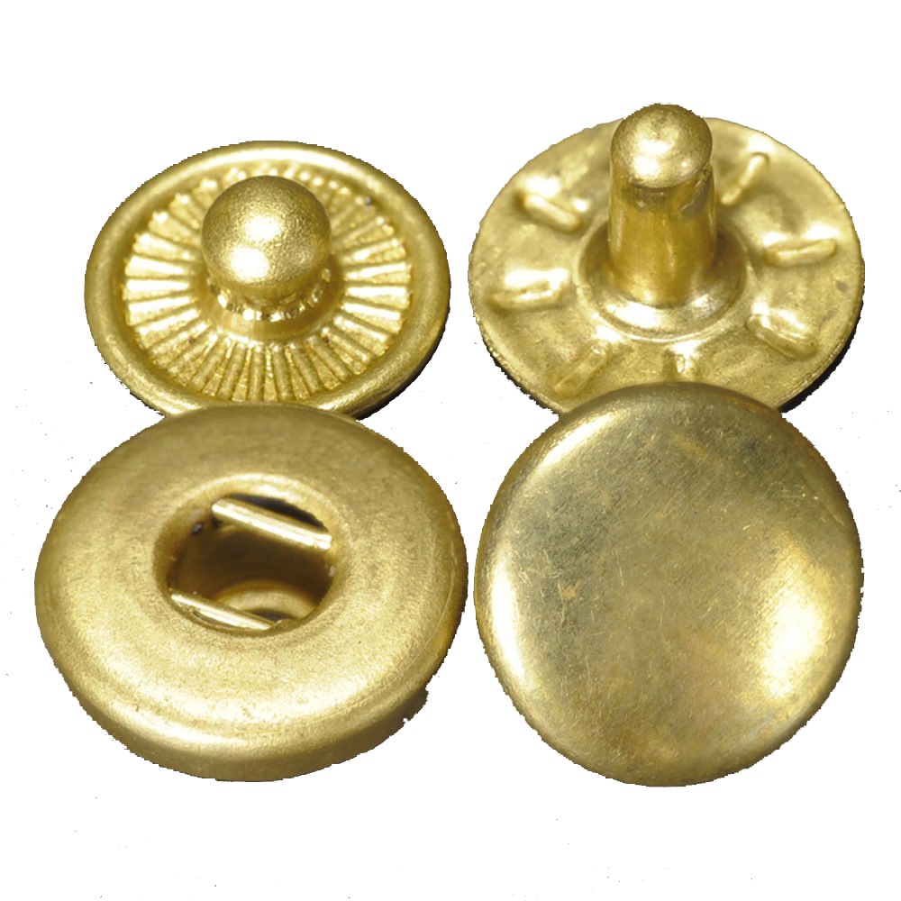 楽天市場】スナップボタン 真鍮 アンティーク調 8mm ブラス レザー