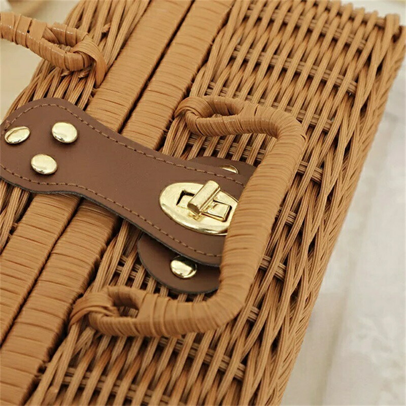 楽天市場】フタ付き かご バスケット カゴ 籐調 ラタン調 雑貨