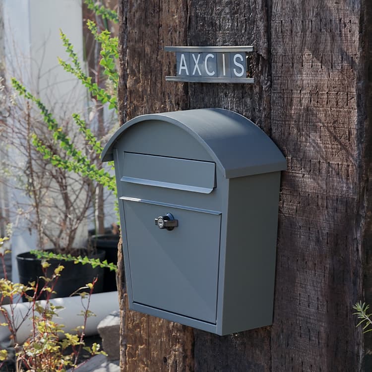 楽天市場】ポスト アーチポスト A4サイズ対応 鍵付き タテ開き 郵便