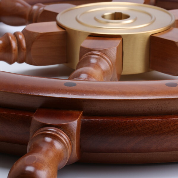 楽天市場】 舵輪 24 【吊りチェーン フック 付】 マリンインテリア木製