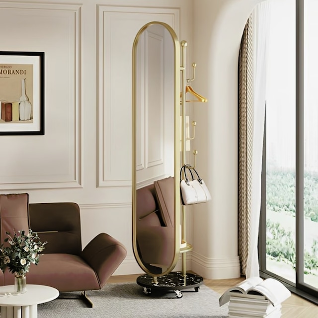 楽天市場】【3カラー】スタンドミラー ミラー 鏡 マルチミラー 省