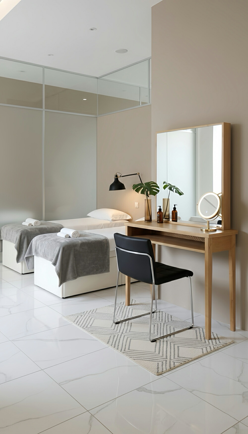 楽天市場】【送料開梱設置無料】セット面 フリール 一面鏡【セット面