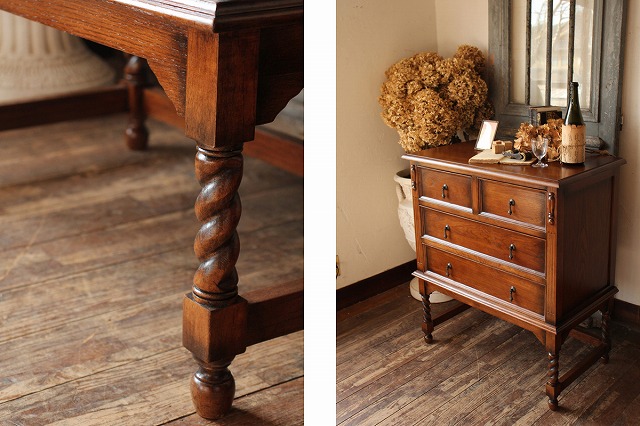 楽天市場】英国アンティークスタイル オーク材 チェスト 収納 S117