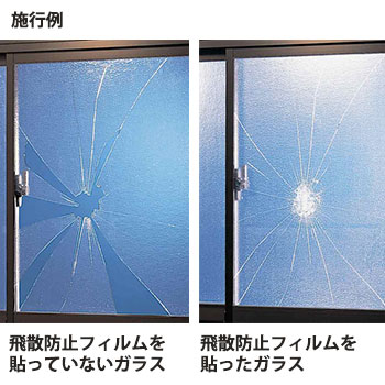 楽天市場】ガラス飛散防止フィルム ＜凹凸ガラス用＞92×90cm