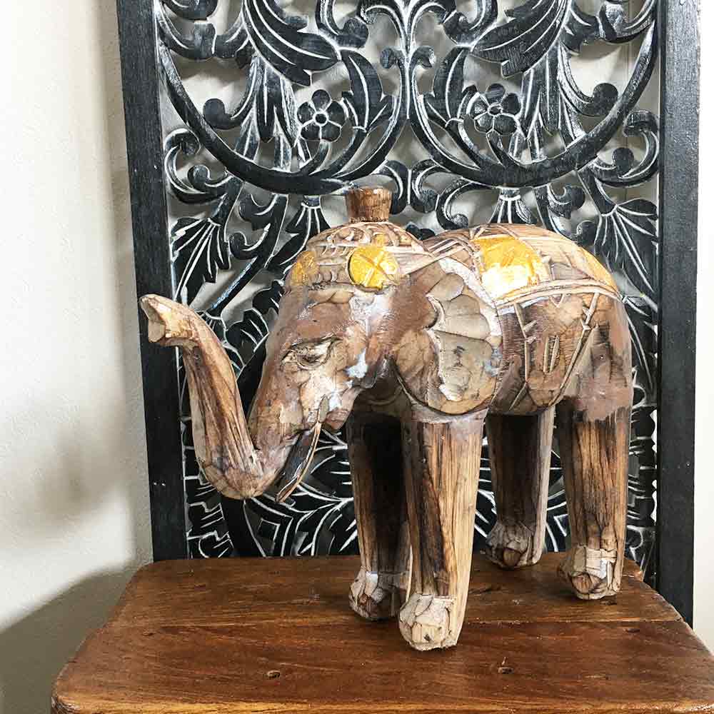 楽天市場】【インテリア雑貨 おしゃれ バリ風】 ゾウのオブジェ 象の