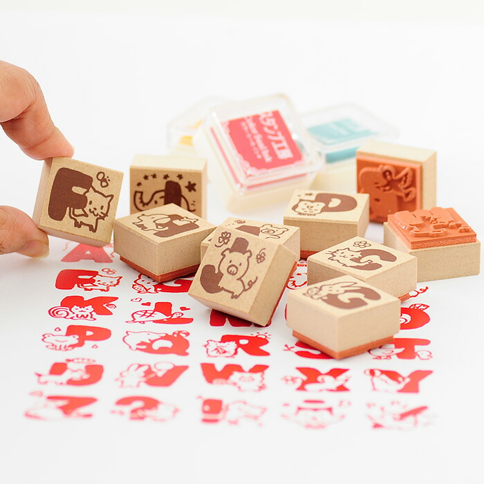 楽天市場】-アルファベットスタンプ 動物-【アルファベットスタンプ