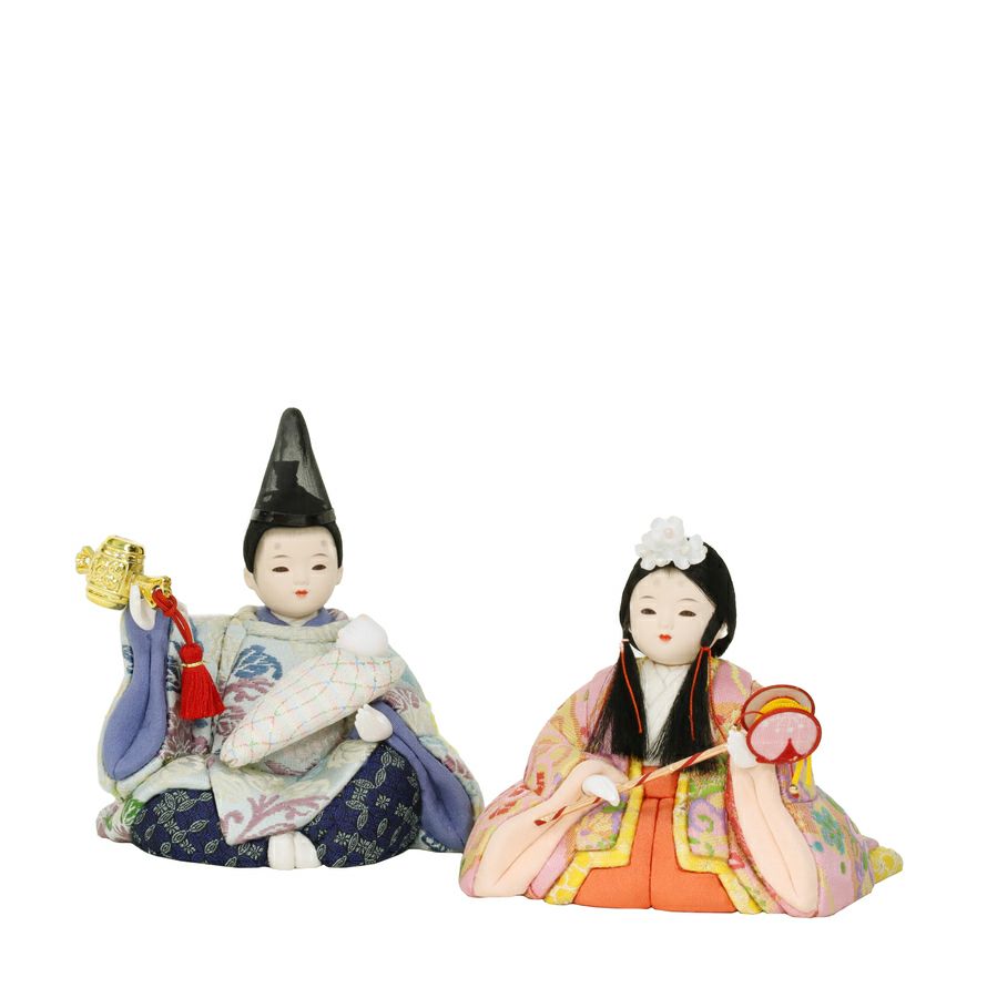 楽天市場】送料無料 雛匠東玉監製 ゆかり作 雛人形 木目込親王 木製