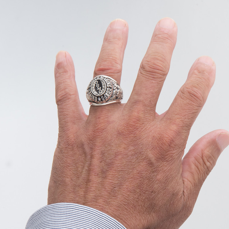 楽天市場】US マリーン カレッジリング ミリタリーリング USMC 米海