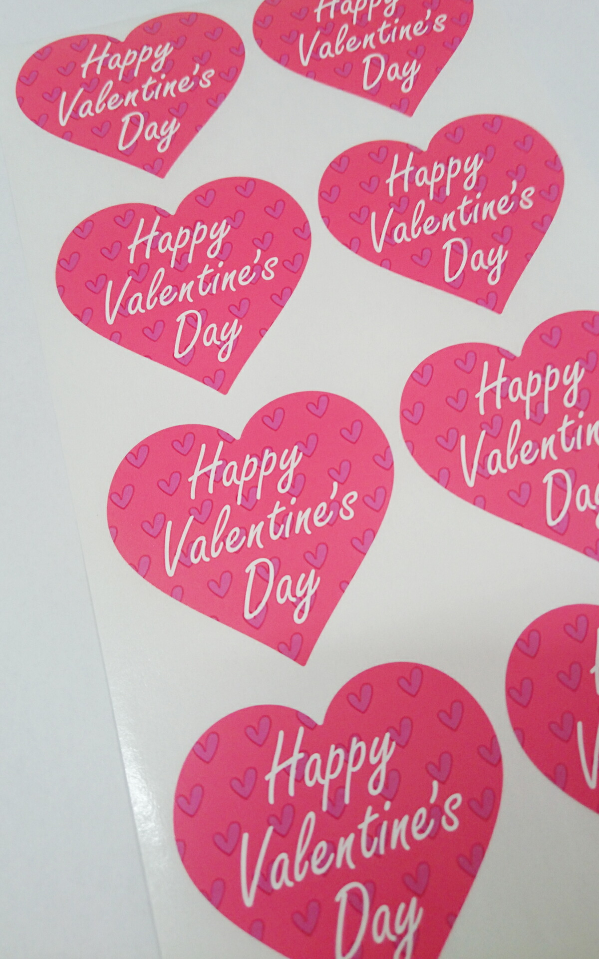 楽天市場】【10枚】バレンタインシール ハート型 バレンタインギフト