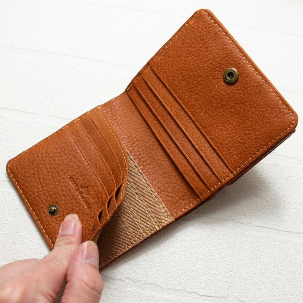 楽天市場】キャットデザイン コンパクト財布 / 猫 ネコ 本革 型押し