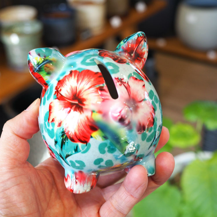 楽天市場】POMME PIDOU ポンピドゥ 貯金箱 AS304-085 8.5cm 陶器製 豚