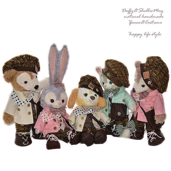 楽天市場】ダッフィーシェリーメイコスチューム・Sサイズ43cm☆豪華5体